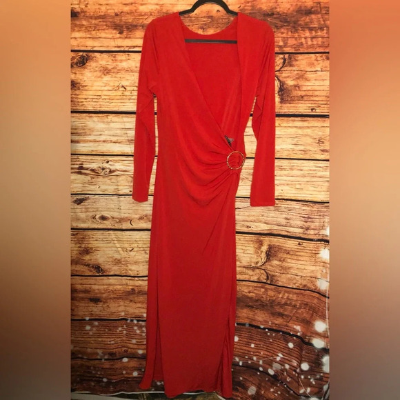 Plunging Back Long Dress - Picture 3 of 11